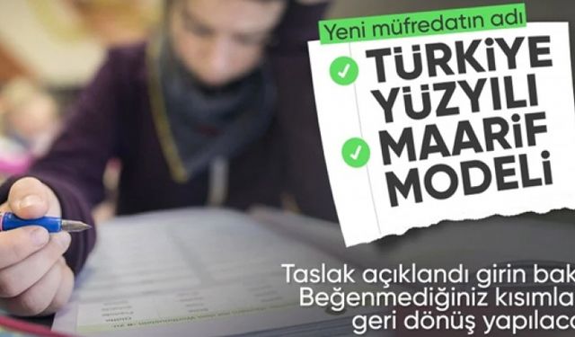 MEB, yeni müfredat taslağını açıkladı: Görüşler bildirilecek