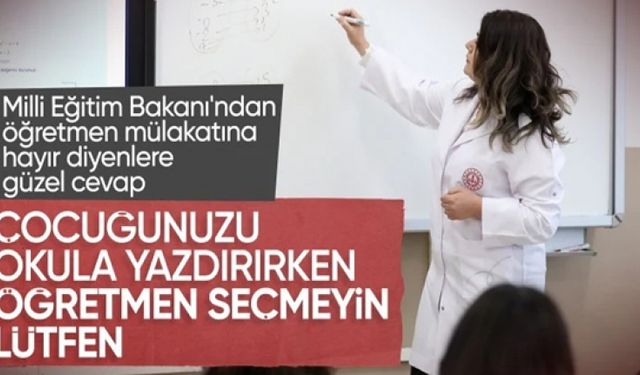 Milli Eğitim Bakanı Tekin'den mülakat eleştirilerine yanıt