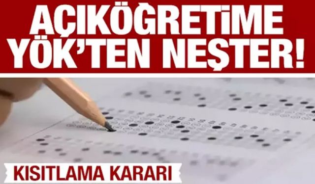 Açıköğretim üniversitelerine YÖK'ten neşter!