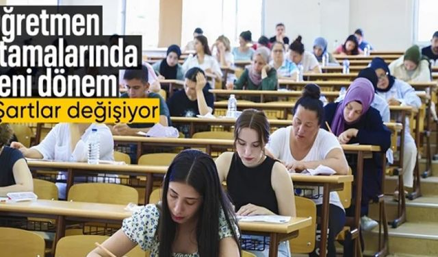 Öğretmen olmak için gereken şartlar değişiyor!