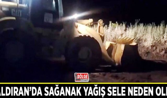 Çaldıran’da sağanak yağış sele neden oldu