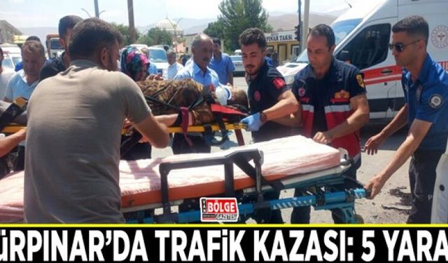 Gürpınar’da trafik kazası: 5 yaralı