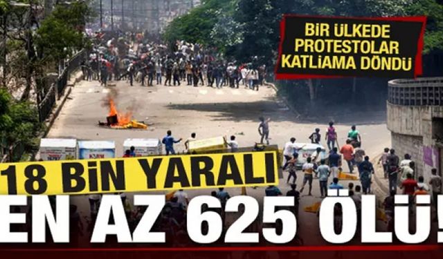 Bir ülkede protestolar katliama döndü!