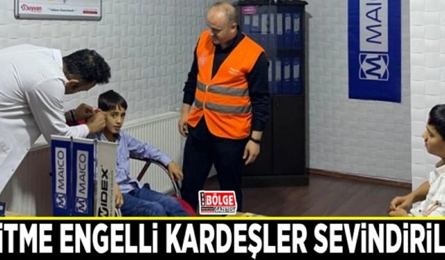 Gürpınar’daki işitme engelli kardeşler sevindirildi