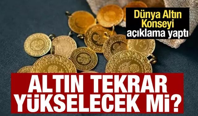 Dünya Altın Konseyi açıklama yaptı