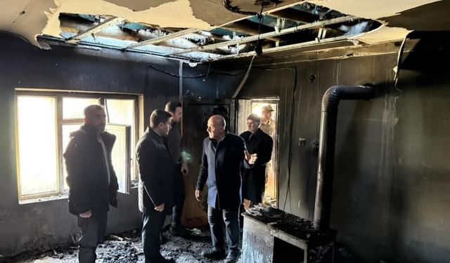 Özalp’ta yangın maddi hasara yol açtı