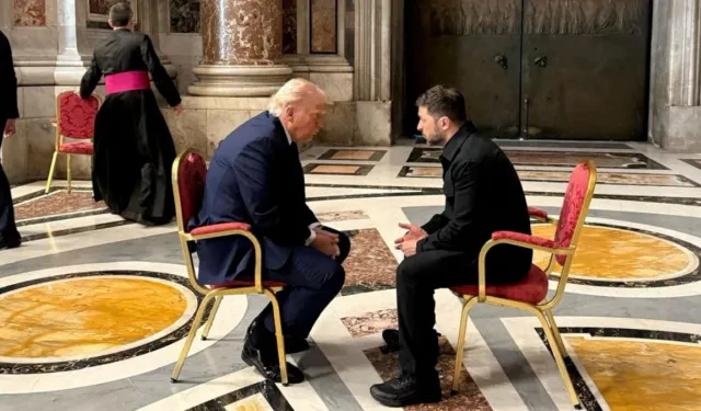 Donald Trump ve Vladimir Zelensky, Papa'nın cenaze töreninde görüştü