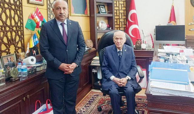 Başkan Güngöralp, MHP lideri Bahçeli'yi makamında ziyaret etti