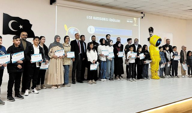 Ufka yolculuk yarışmasında ödüller verildi