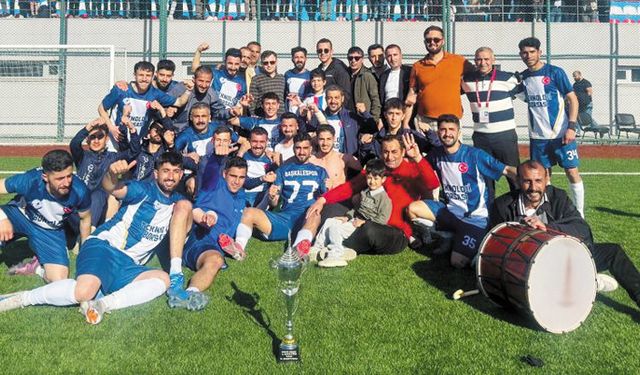 Başkalespor şampiyonluk ipini göğüsledi