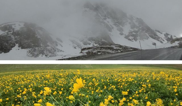 Van'da iki mevsim bir arada yaşanıyor