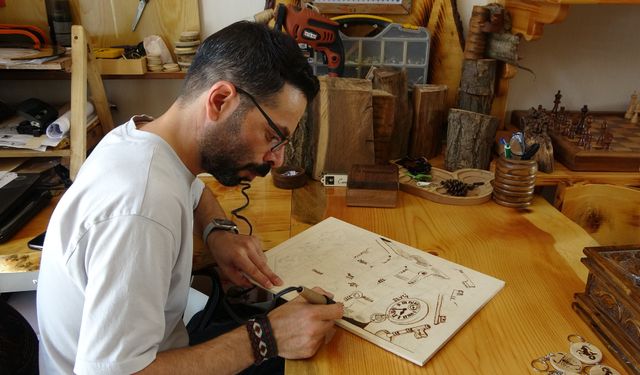 Bahçesaray'ın Ceviz Ağaçları Sanat Eserine Dönüşüyor