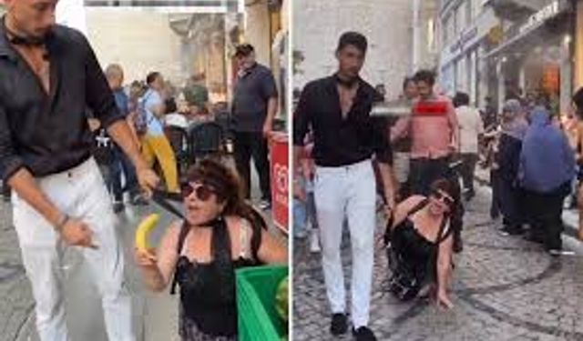 Tepki Çeken Görüntüler: Kadına Tasma Takıp Sokakta Gezdirdi