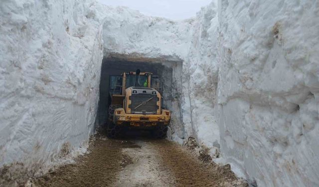 Hakkari'de Nisan ayında 6 metre kar