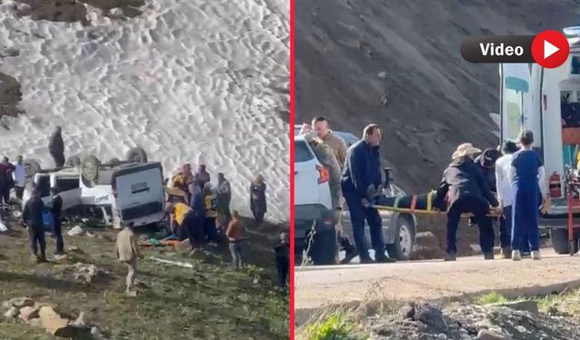 Yüksekova-Şemdinli Yolunda Feci Kaza: 1 Ölü, 8 Yaralı