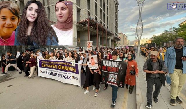 CANLI - Van’da yüzlerce kişi Rojin, Narin, Gülistan için yürüyor