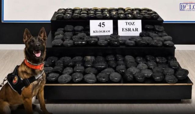 Gizli bölmelere saklanan 45 kilo yasaklı madde bulundu