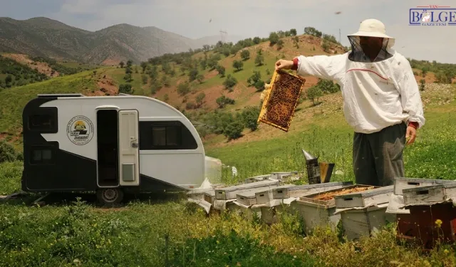 Arılarla Göç Eden Aileye Karavan Desteği! Üretimde Yeni Dönem Başladı