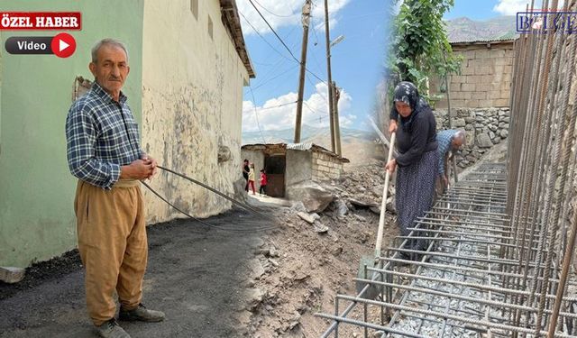 Hakkarili yurttaş evini yıktı, yolu açılmayınca ortada kaldı