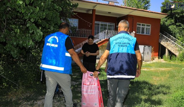 İpekyolu Belediyesi'nden hayvanseverlere mama desteği