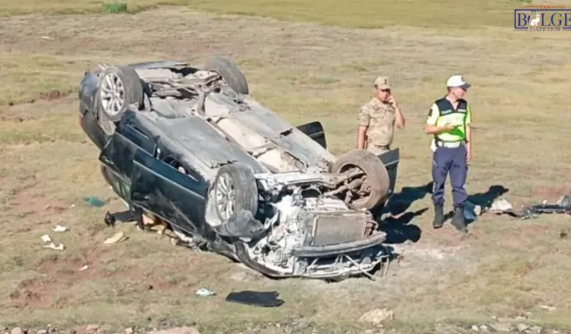 Van'da belediye başkanının kullandığı araç takla attı: 4 yaralı