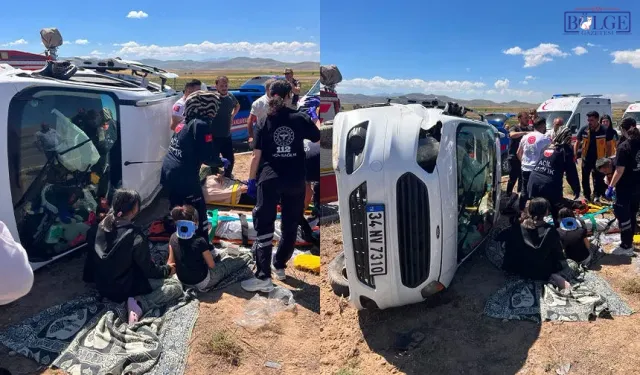 Van'da Trafik Kazası, Aralarında Çocukların da Bulunduğu 8 Kişi Yaralandı