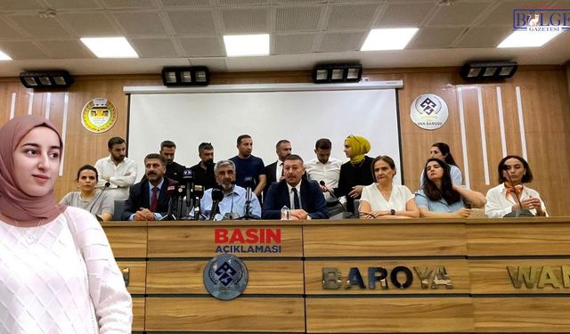 Rojin Kabaiş dosyasında Van Barosu ve Baba Kabaiş'ten Ortak Açıklama