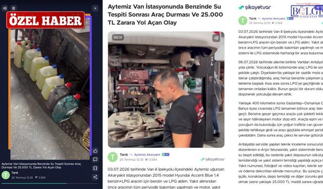 Van'da Yakıt Alırken 25 Bin TL'lik Masraf Çıktı! Dikkat Çeken Şikayet