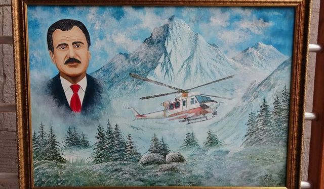 Muhsin Yazıcıoğlu’nun hatırası tuvale işlendi! “Her sergimde mutlaka olacak”