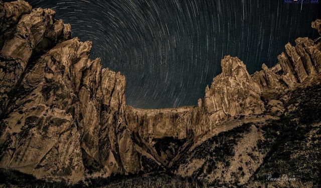 Van’da gecenin en güzel kareleri: Vanadokya’da meteor şöleni