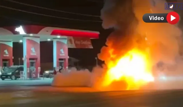 Yakıt Aldıktan Sonra Araç Alev Aldı! Yaralanan Baba ve 2 Oğlu Van’a Sevk Edildi