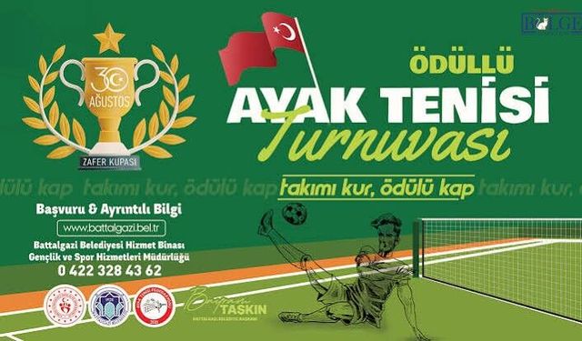 Ayak tenisi heyecanı başlıyor: Zafer Kupası için geri sayım
