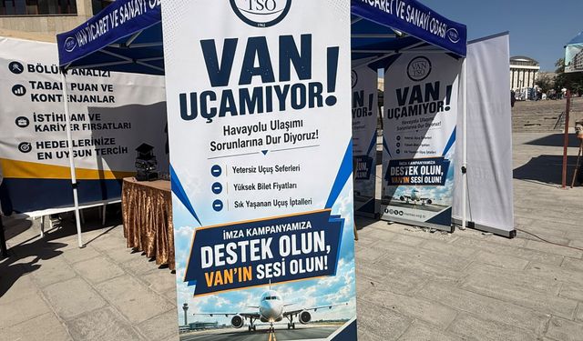 Van Uçamıyor! Uçak Seferleri ve Bilet Fiyatlarına Karşı İmza Kampanyası Başlatıldı