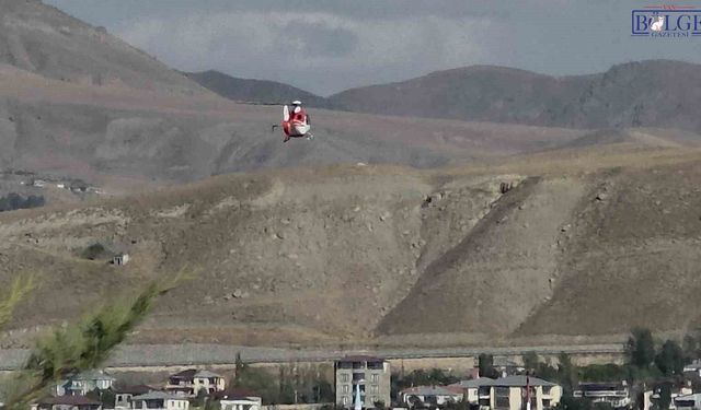 3 günlük bebek için ambulans helikopter havalandı