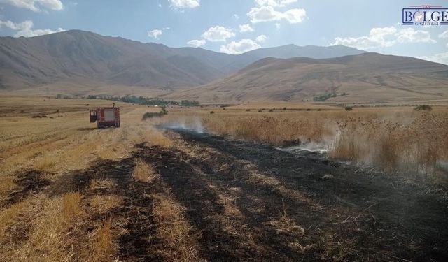 Van'da örtü üstü yangını