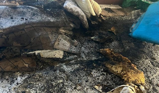 Van’da evin zemin katında yangın! Ekipler müdahale etti