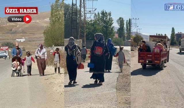 Van’da çocuklar ölüm yolunda okula yürüyor
