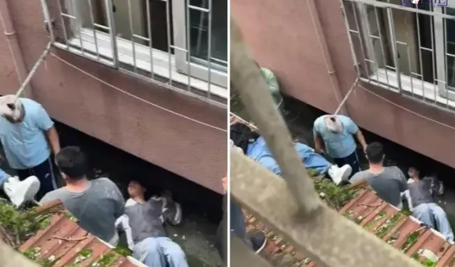 Çarşafla kaçış girişimi iki genç kızı hastanelik etti