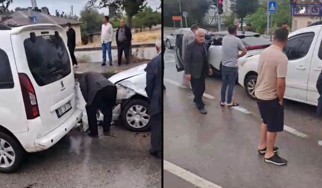 Van’da zincirleme kaza! 3 araç birbirine girdi