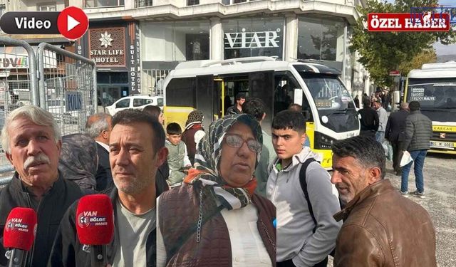 Van Beşyol’da bariyerler durakları yuttu, yurttaş yola taştı