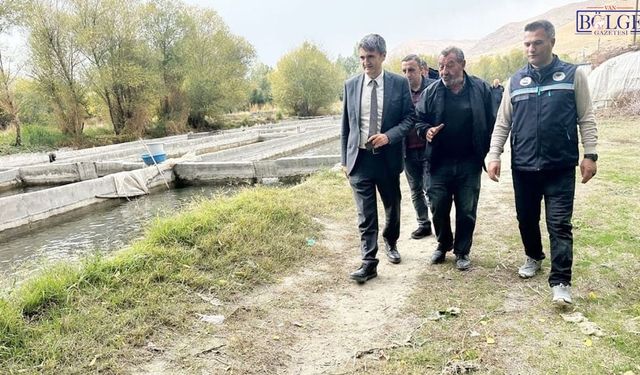 Van’da alabalık üretimi için saha ziyaretleri