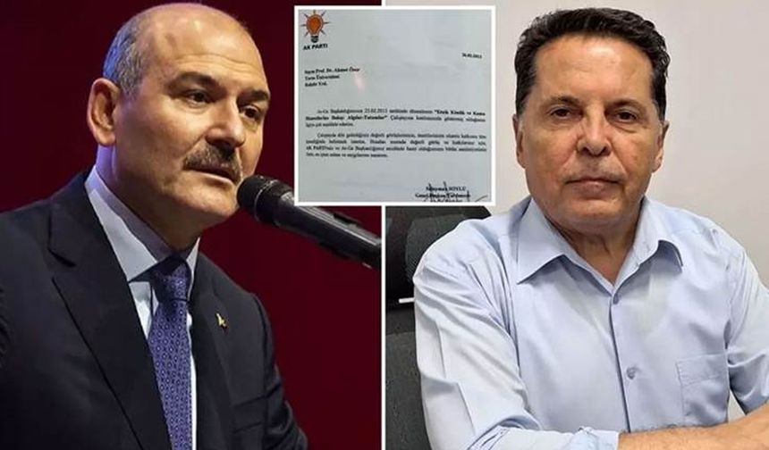 Süleyman Soylu’nun Ahmet Özer'e teşekkür mektubu ortaya çıktı: ‘Özür dileriz’