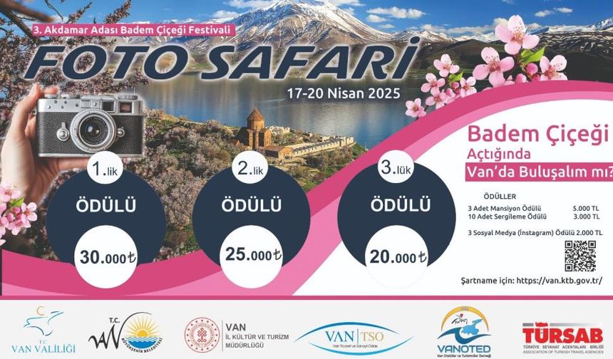 Van'da ödüllü ‘Foto Safari' yarışması başlıyor