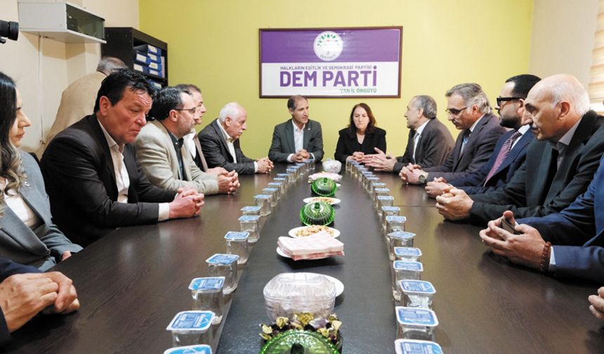 Başkan Arvas’tan DEM Parti’ye ziyaret…