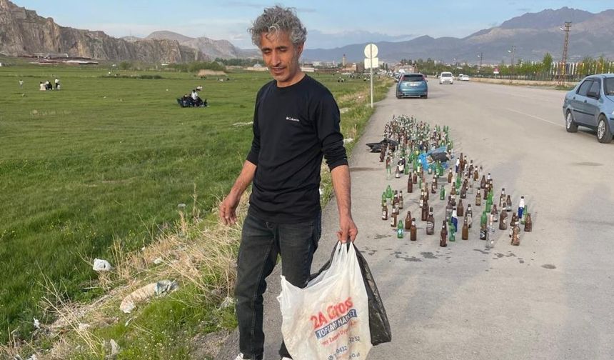Van Kalesi'nin güneyine alkol şişelerinin atılmasına tepki...