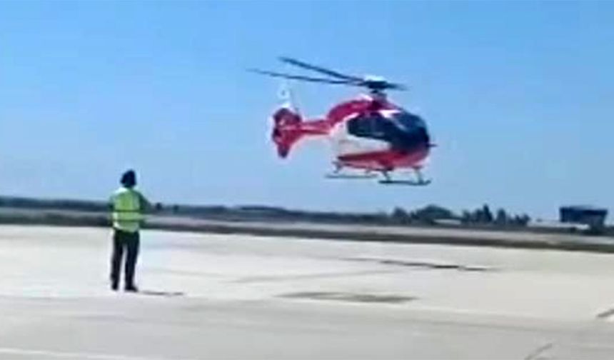 Şemdinli'deki bebek ambulans helikopterle Van'a sevk edildi