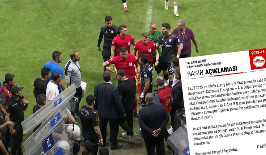 Vanspor maçında olay çıkaran 3 kişi gözaltına alındı