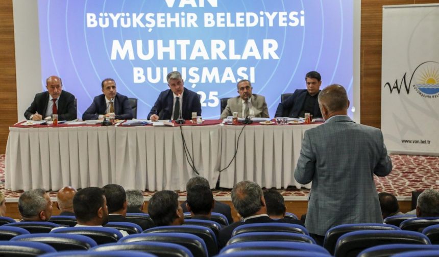 Van'da muhtarlar toplantısı sona erdi