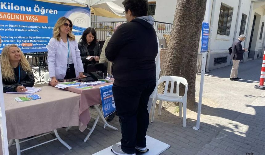Başkale'de sağlıklı yaşam için boy-kilo ölçümü yapılıyor