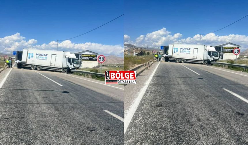 Van'da Freni Boşalan Kamyon Kaza Yaptı: Yaralılar Var